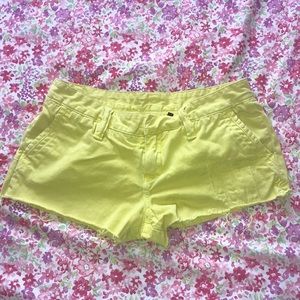 Hurley women’s sunshine yellow shorts